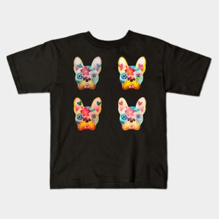 Cute Frenchie Sticker Pack Kids T-Shirt